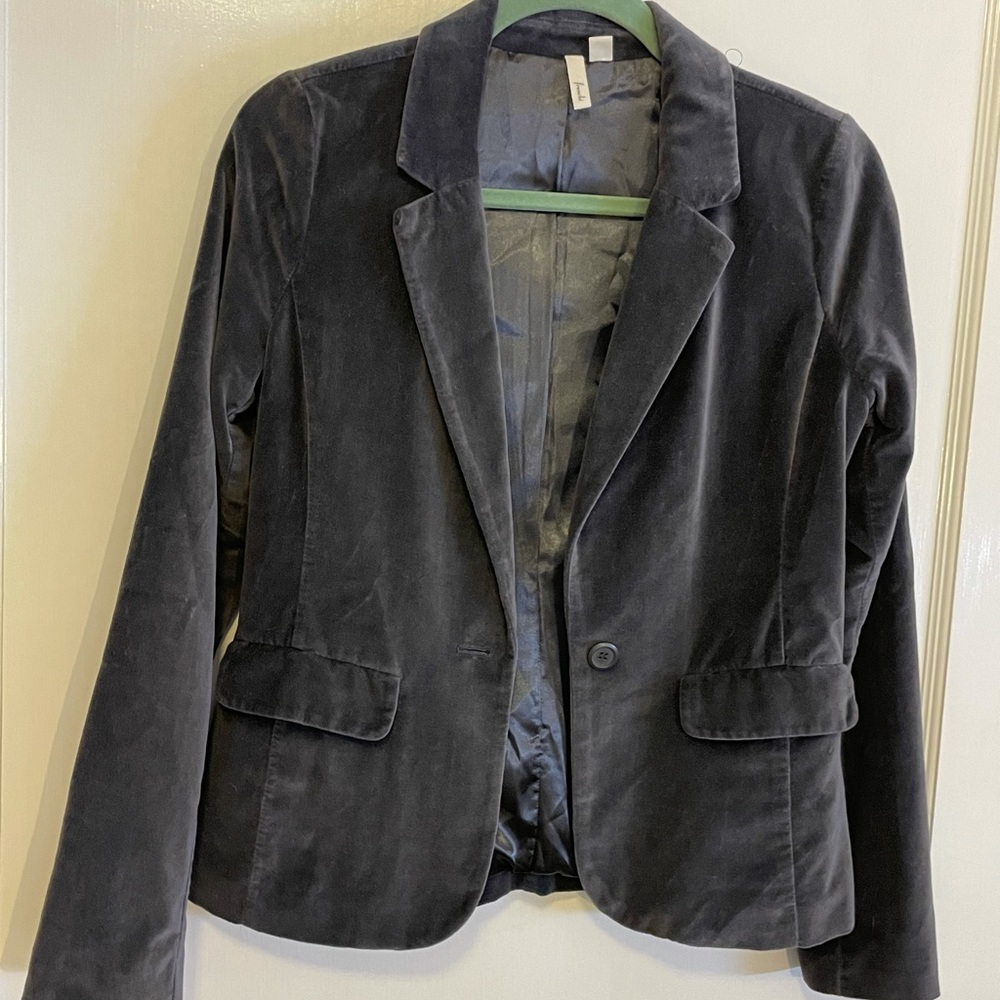 Cotton Velvet slouchy jacket blazer